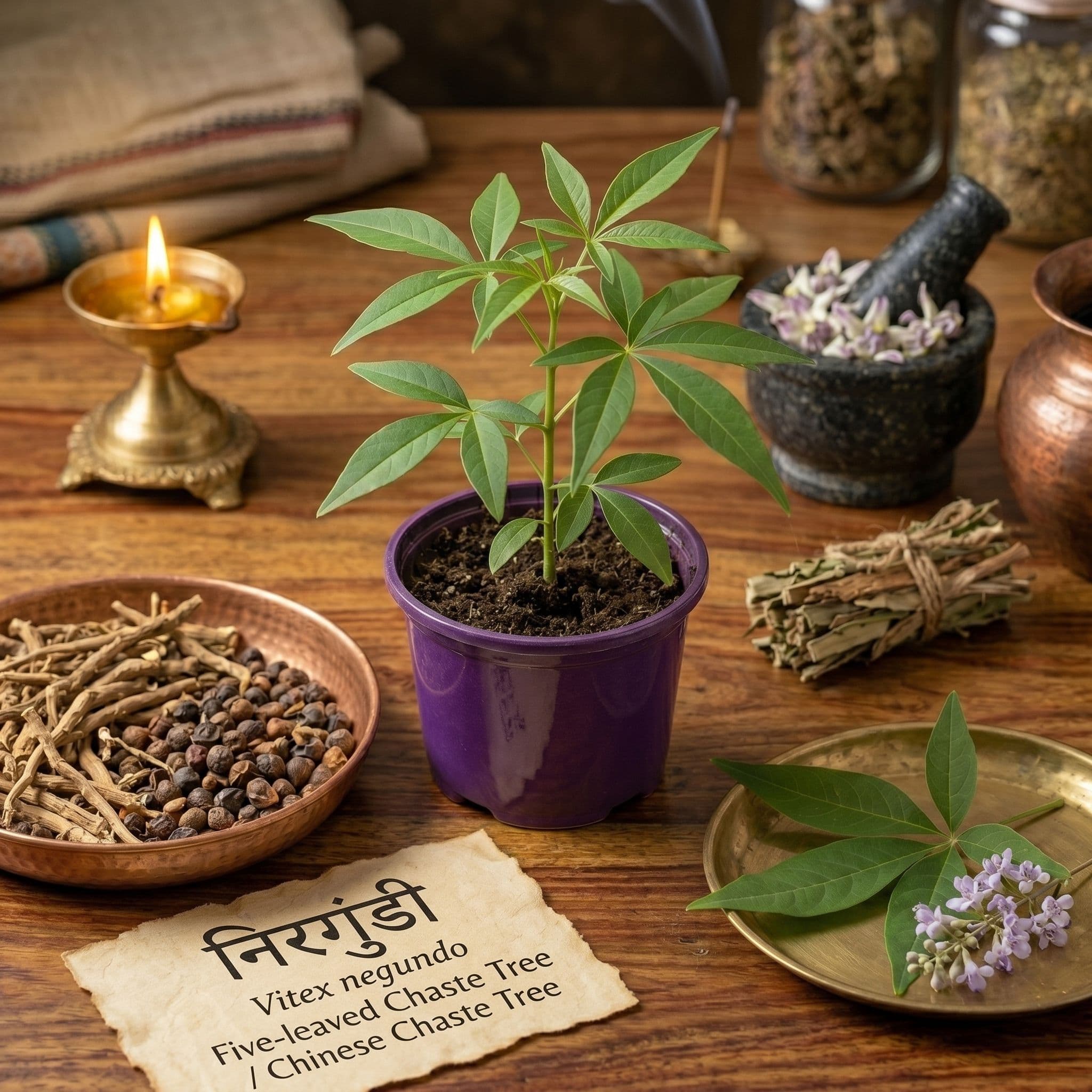 Nirgundi (Vitex negundo)
